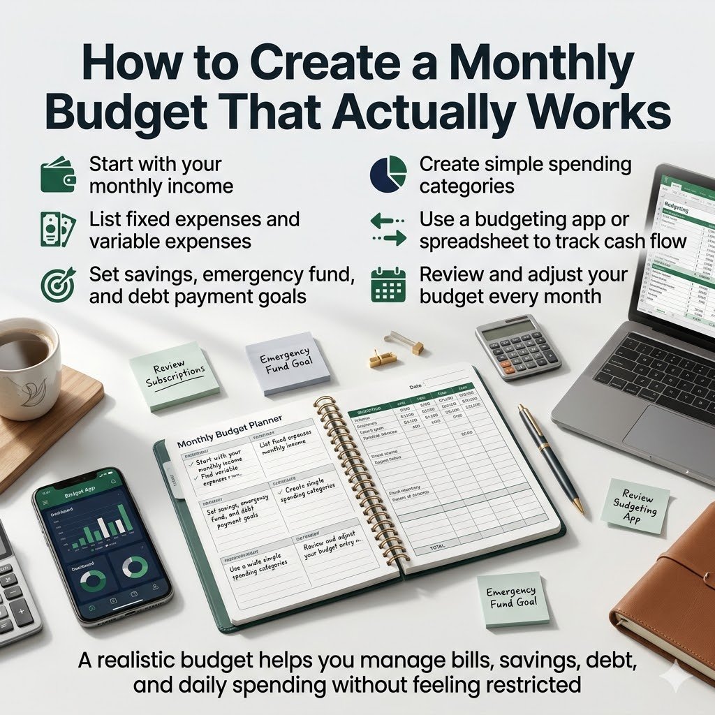 How to Create a Monthly Budget That Actually Works