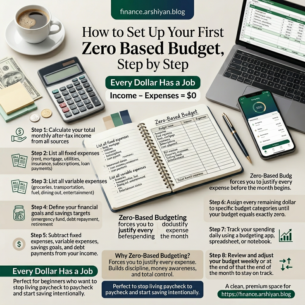 How to Set Up Your First Zero Based Budget, Step by Step