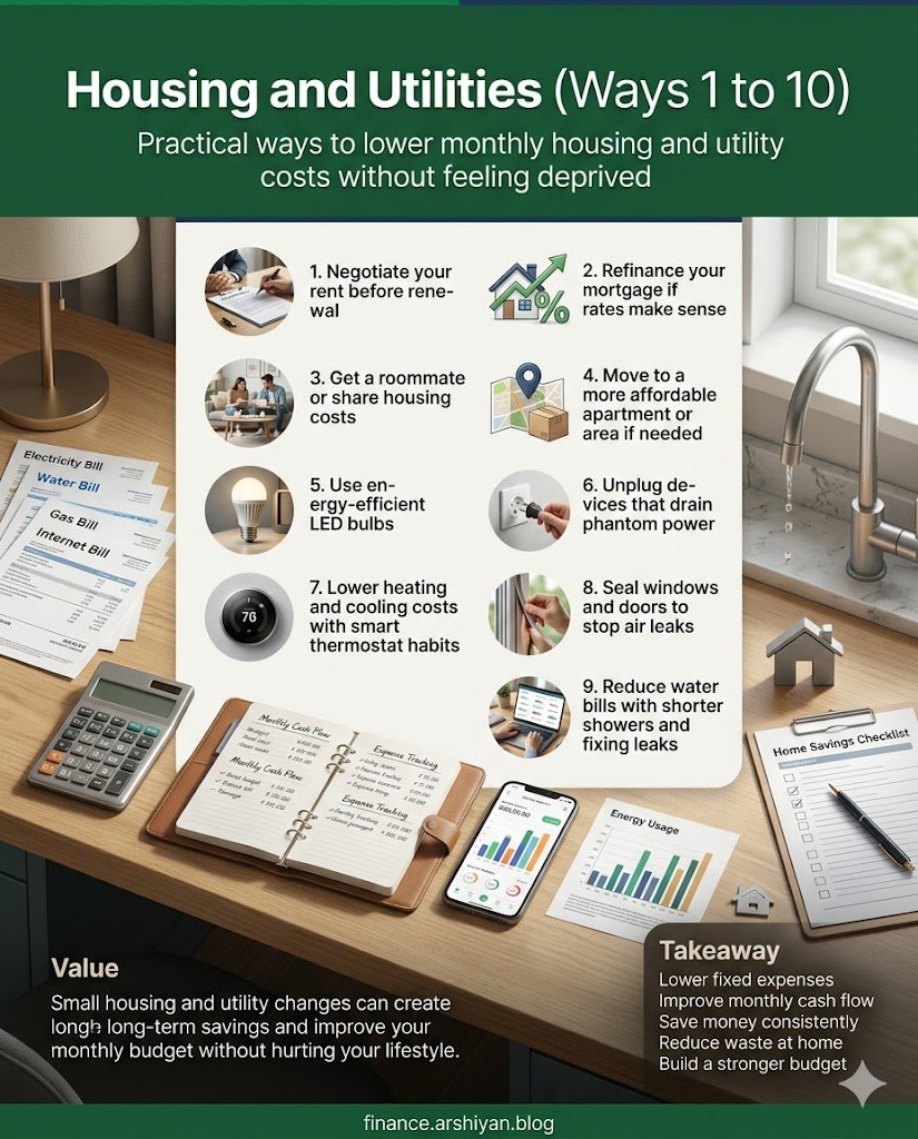Housing and Utilities (Ways 1 to 10)